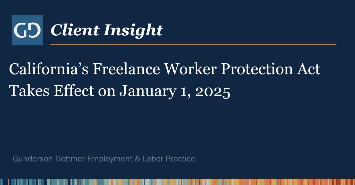 New Worker Protections Taking Effect In California On January 1