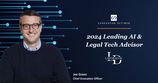 Gunderson Dettmer's Joe Green recognized by Lawdragon as a Top AI ...