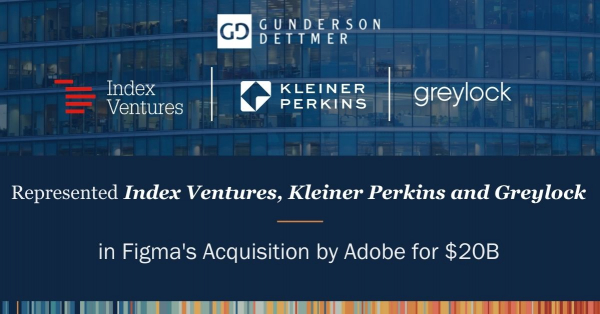 Gunderson Dettmer Advises Index, Kleiner Perkins, and Greylock in its ...