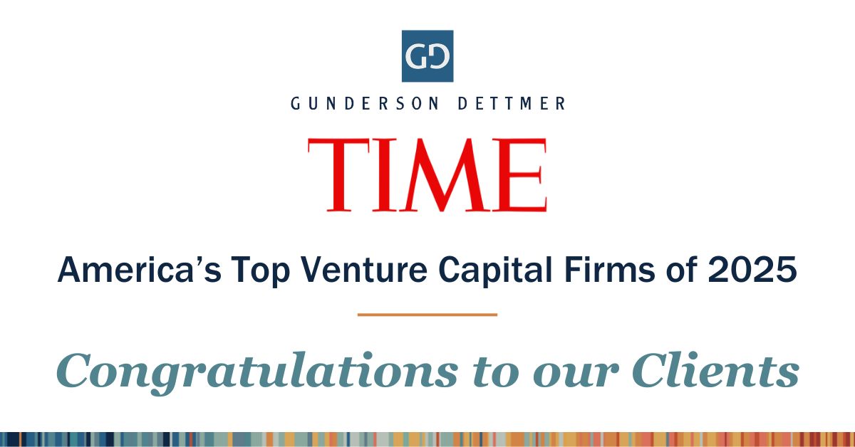 Gunderson Dettmer Clients Named to TIME’s Inaugural America’s Top ...