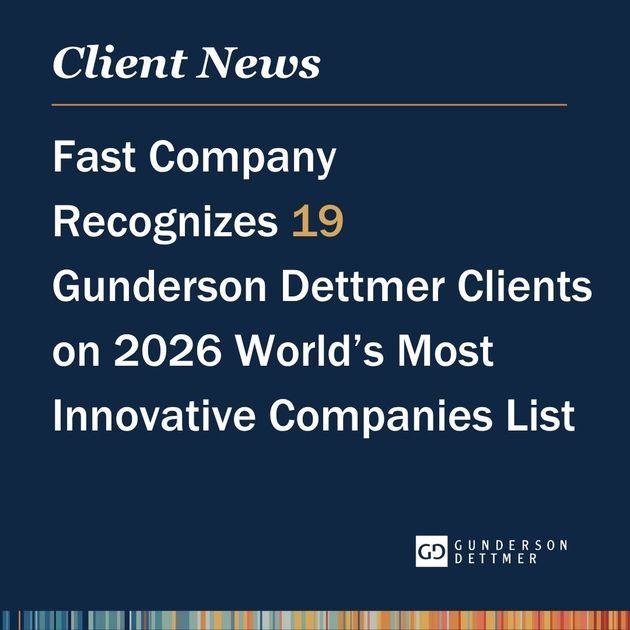 Fast Company Recognizes 19 Gunderson Dettmer Clients on 2026 World’s Most Innovative Companies List