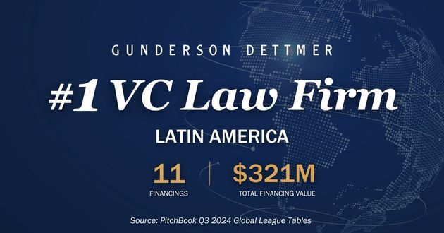 Gunderson Dettmer Recognized as Most Active VC Law Firm in Latin America by PitchBook Q3 2024