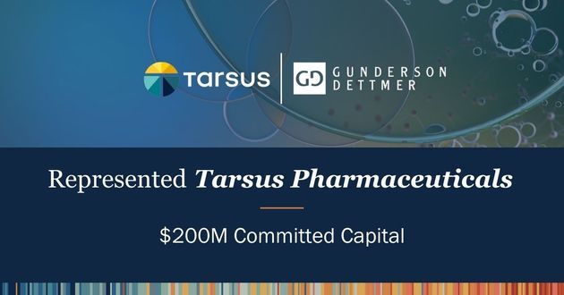 Tarsus Pharmaceuticals Announces $200M Committed Capital from Pharmakon Advisors
