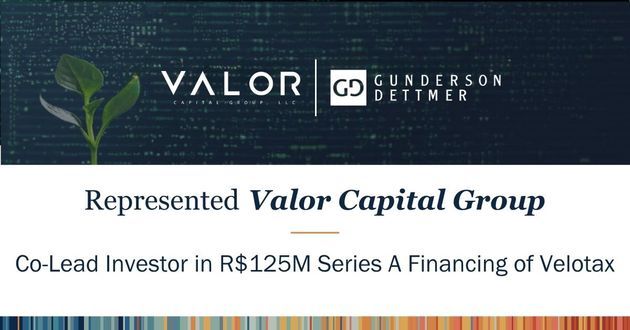 Valor Capital Group Leads Velotax R$125 Series A