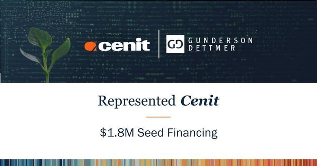 Cenit Announces $1.8M Seed Financing