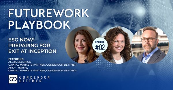 The FutureWork Playbook Podcast Season 4, Episode 2: “ESG Now! Preparing for Exit at Inception”