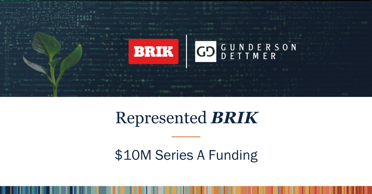 BRIK Announces $10M Series A Funding