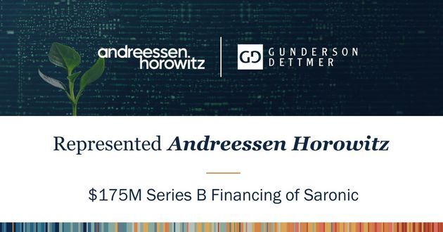 A16z Leads $175M Series B Financing of Saronic 