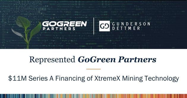 GoGreen Partners Leads XtremeX Mining Technology $11M Series A