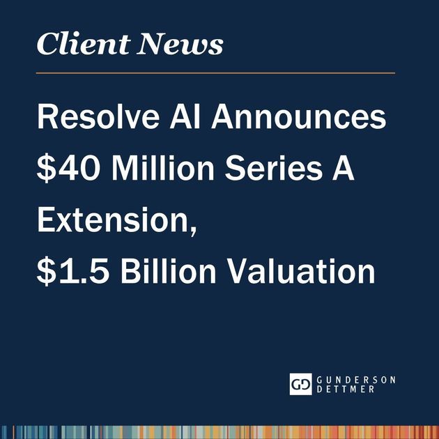 Resolve AI Announces $40 Million Series A Extension, $1.5 Billion Valuation