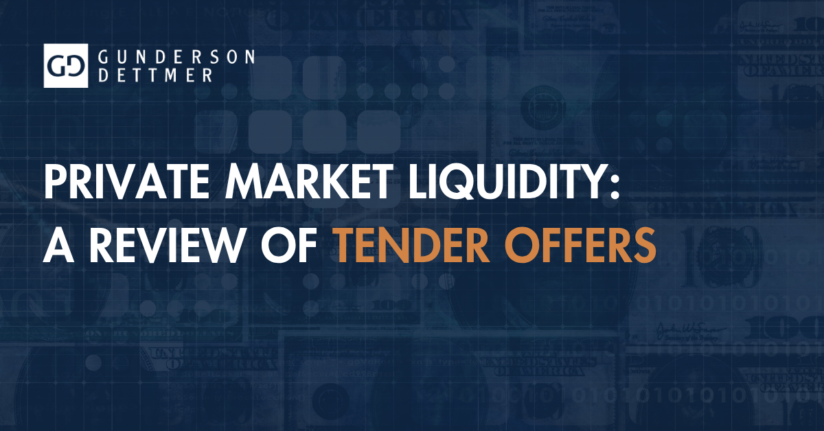 Private Market Liquidity: A Review of Tender Offers