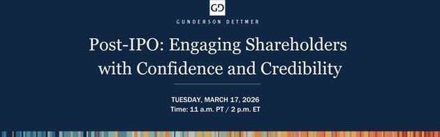 Post-IPO: Engaging Shareholders with Confidence and Credibility