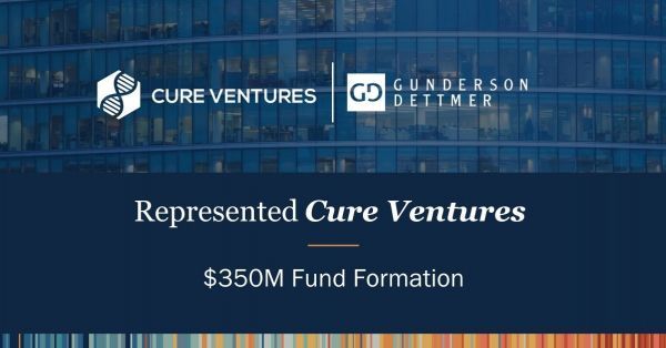 Life Sciences Firm Cure Ventures Announces $350M Fund