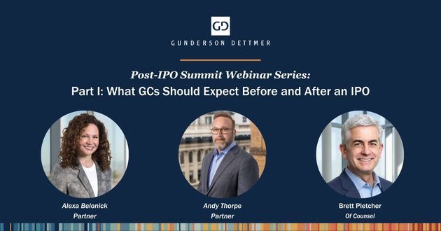 Webinar: What GCs should expect before and after the IPO