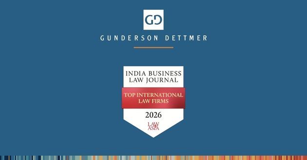 India Business Law Journal Recognizes Gunderson Dettmer for Excellence in India-Related Work