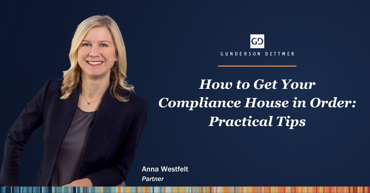 Gunderson Dettmer Partner Anna Westfelt Hosts "How to Get Your ...