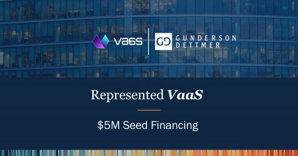 Vaas Announces $5M Seed Financing