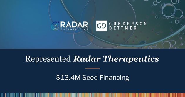Radar Therapeutics Announces $13.4M Seed financing 