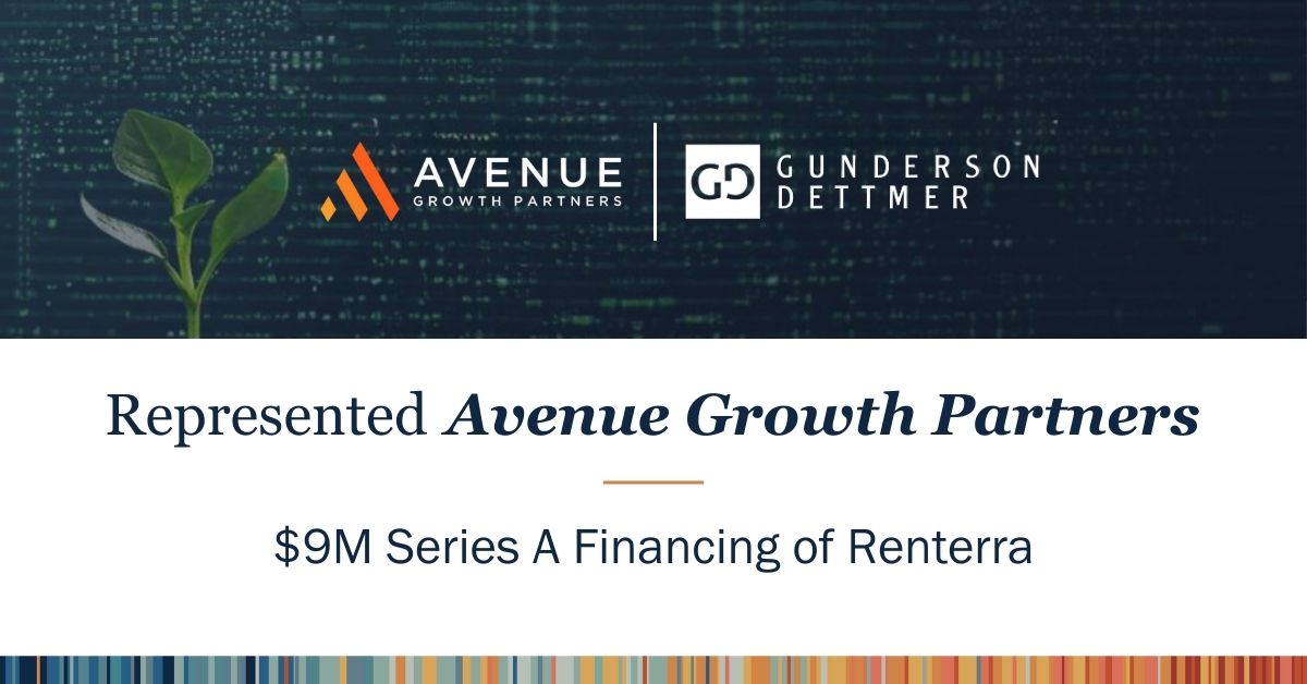 Avenue Growth Partners Leads Renterra’s $9 Million Series A | Gunderson ...
