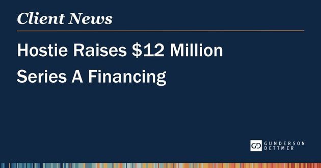 Hostie Raises $12 Million Series A Financing