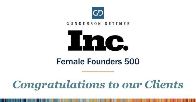 Gunderson Dettmer Clients Recognized in Inc.’s 2025 Female Founders 500 List