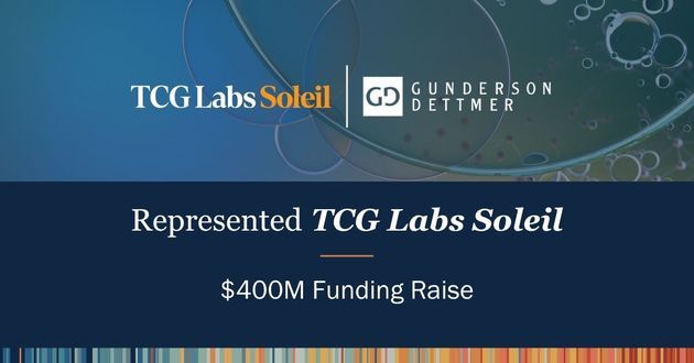 TCG Labs Soleil Announces $400M Funding Raise