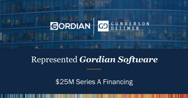 Gordian Software Announces $25M Series A Financing