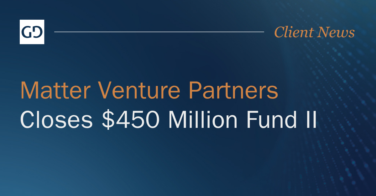 Matter Venture Partners Closes $450 Million Fund II