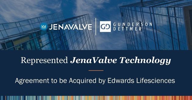 Gunderson Dettmer Client JenaValve Enters Agreement to be Acquired by Edwards Lifesciences
