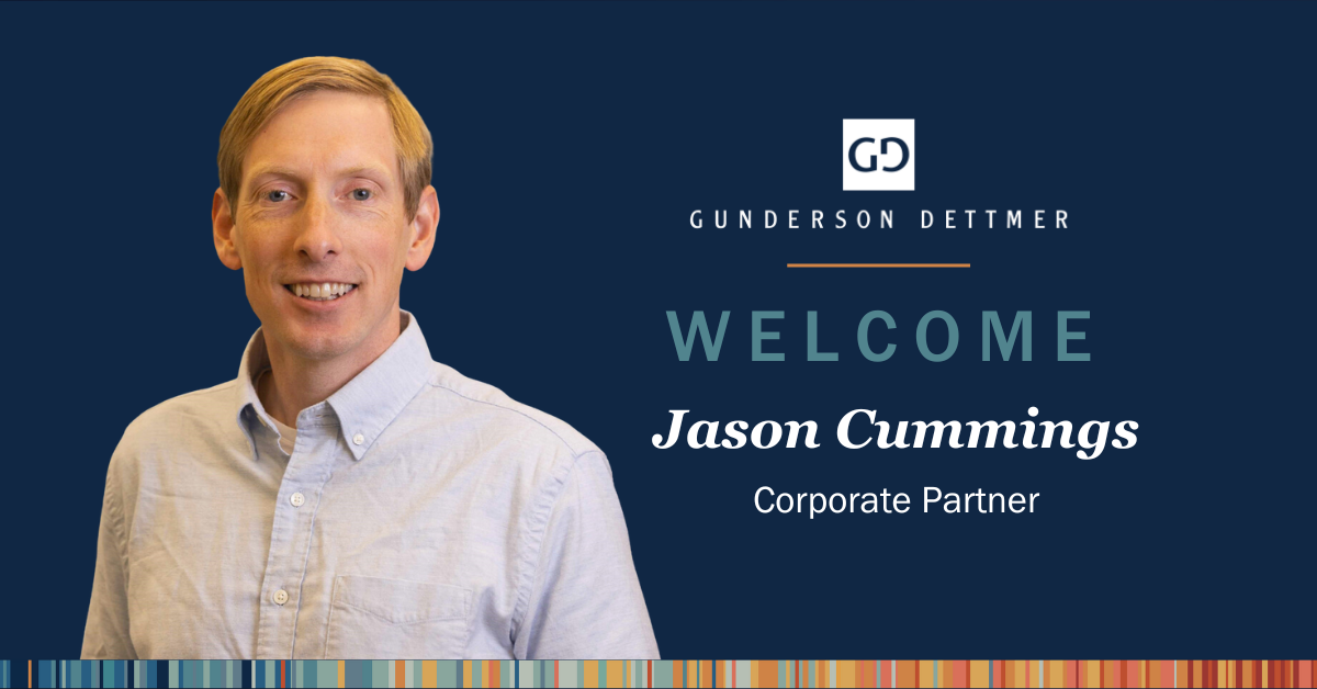 Gunderson Dettmer Welcomes Jason Cummings as a New Partner in Atlanta