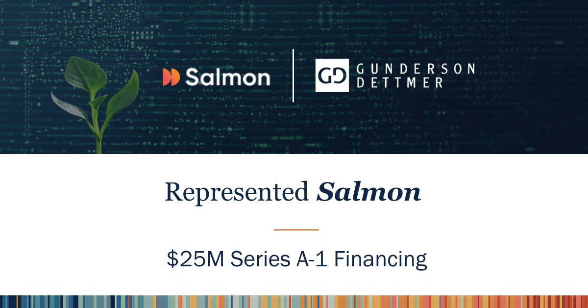 Salmon Announces $25M Series A-1 Financing