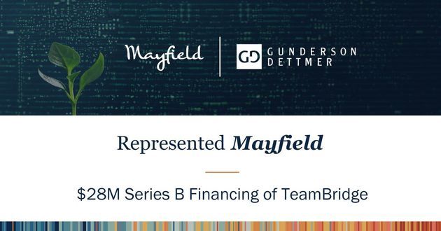 Mayfield Leads $28M Series B of TeamBridge 