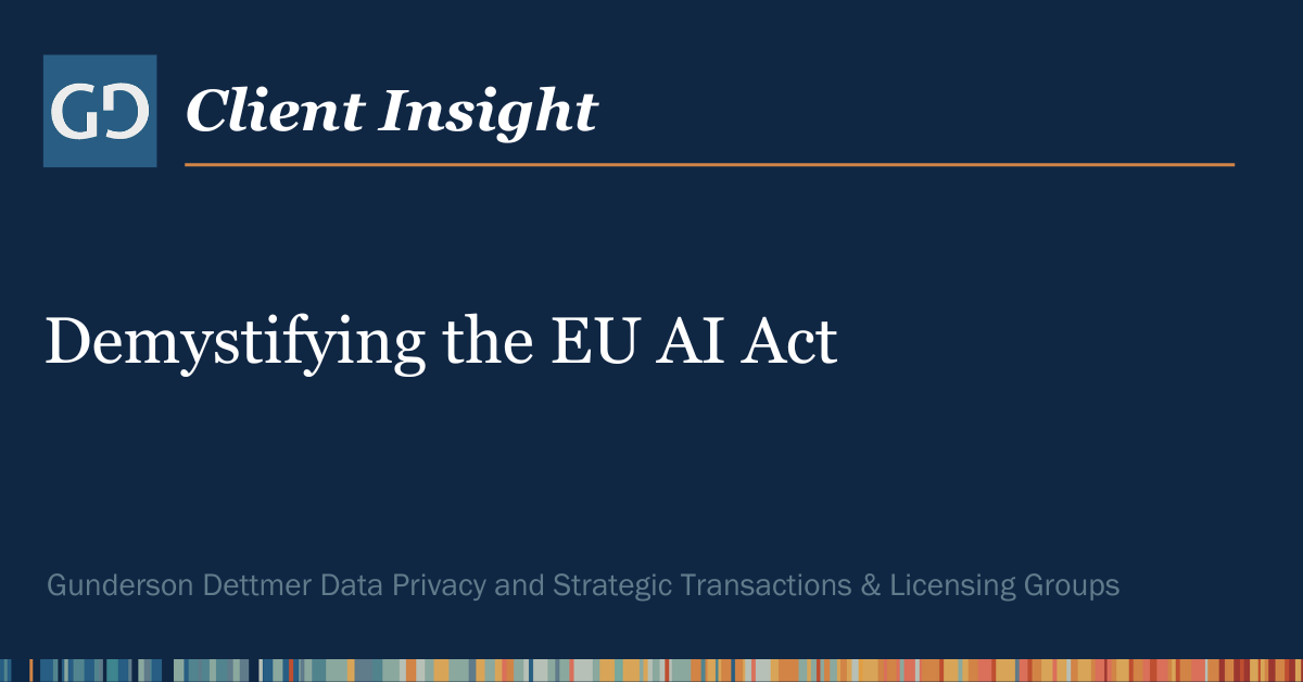 Client Insight: Demystifying the EU AI Act