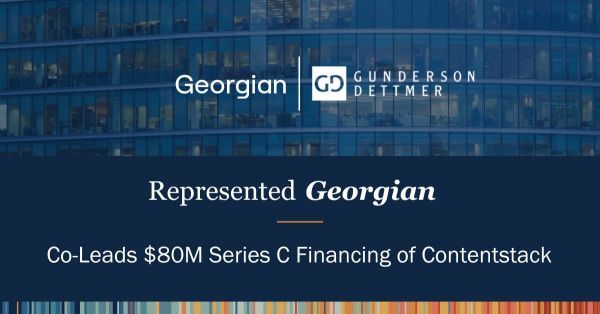 Georgian Co-Leads $80M Series C Financing of Contentstack