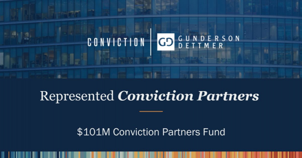 Gunderson Dettmer Advises Conviction Partners in its $101M Debut Fund ...