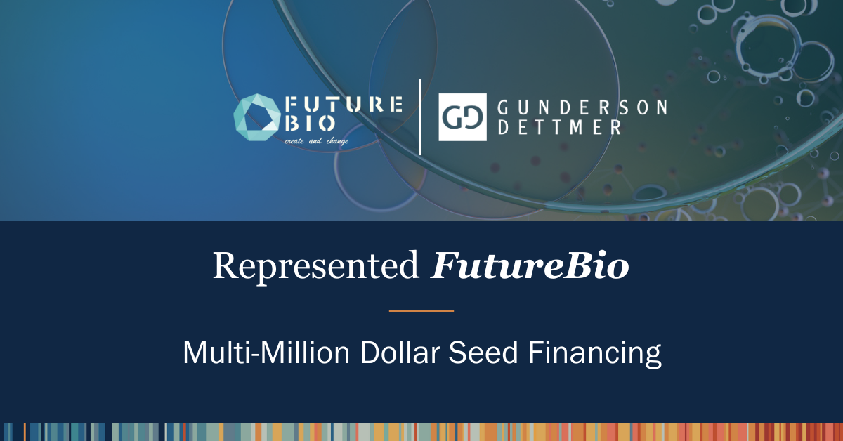 FutureBio Announces Multi-Million Dollar Seed Financing