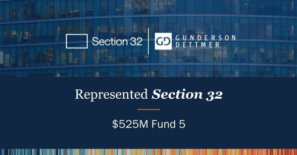 Section 32 Announces $525M Fund 5