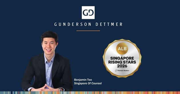 Benjamin Teo Recognized in Asian Legal Business Singapore Rising Stars 2026