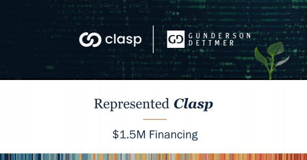 SaaS Platform Clasp Announces $1.5M Financing