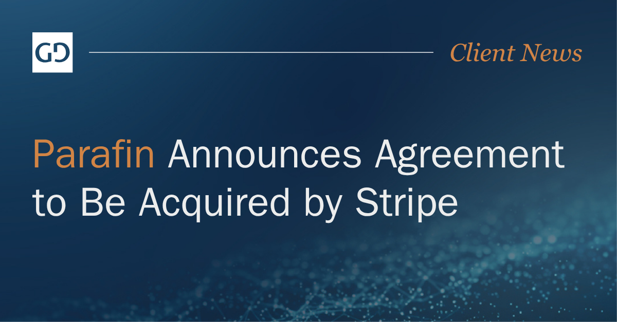Parafin Announces Agreement to Be Acquired by Stripe