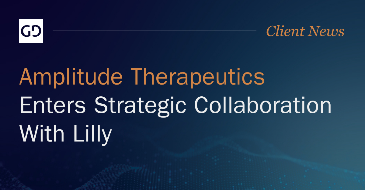 Amplitude Therapeutics Enters Strategic Collaboration With Lilly