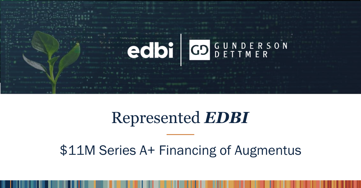 EDBI Invests in $11M Series A+ Financing of Augmentus