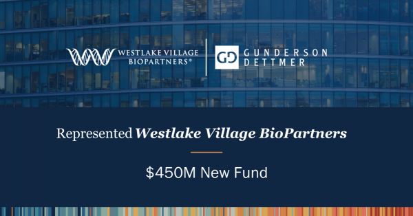 Westlake Village BioPartners Raises $450M New Fund for Life Sciences Companies