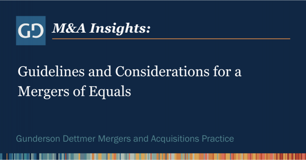 Stronger Together: Private Companies Mergers of Equal