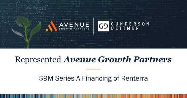 Avenue Growth Partners Leads Renterra’s $9 Million Series A