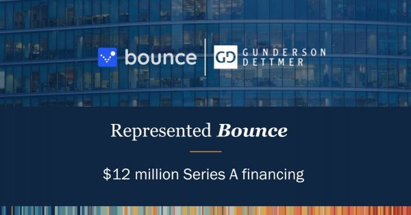 Bounce Announces $12M Series A Financing