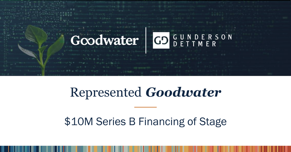 Goodwater Leads $10M Series B Financing of Stage